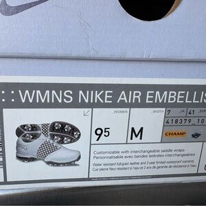 Nike Golf Shoes with Pink and White Accents